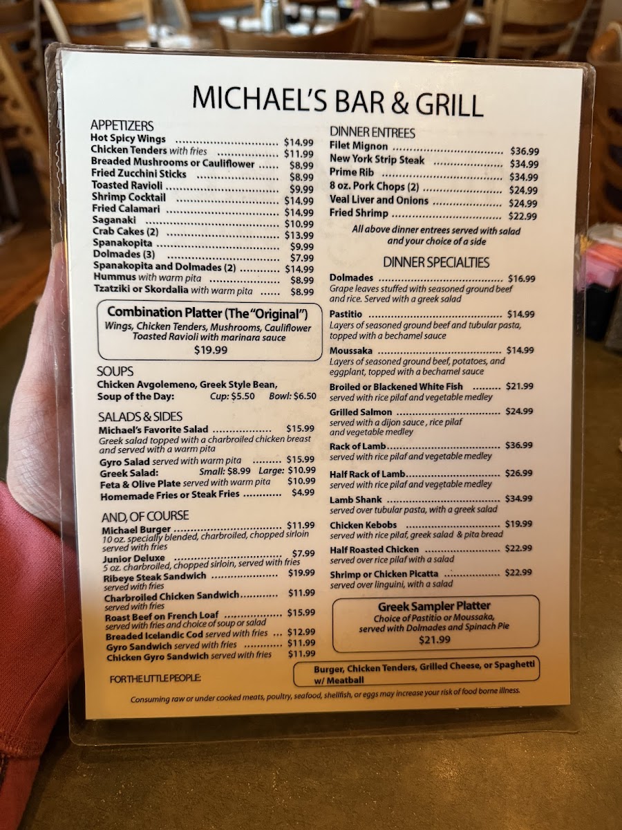 Michael's Bar & Grill Menu - Image 6